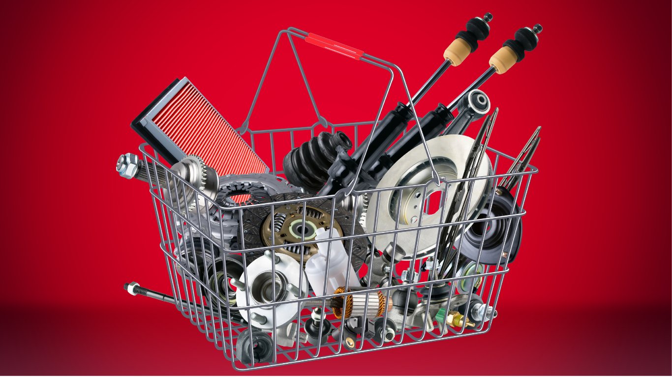 Basket of quality auto parts